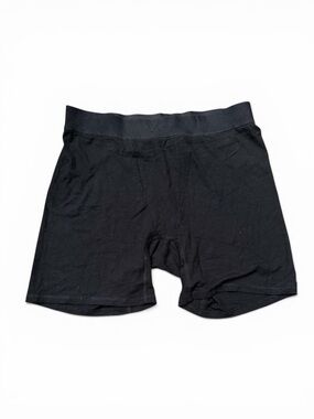 SKIMS Soft Lounge Rib Boxer Shorts Onyx Black Size L NWOT